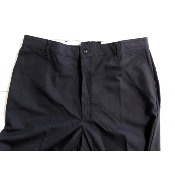 Red Kap Pants Mens 38 Black Slacks Flat Front Unhemmed Casual Streetwear - Picture 5 of 10